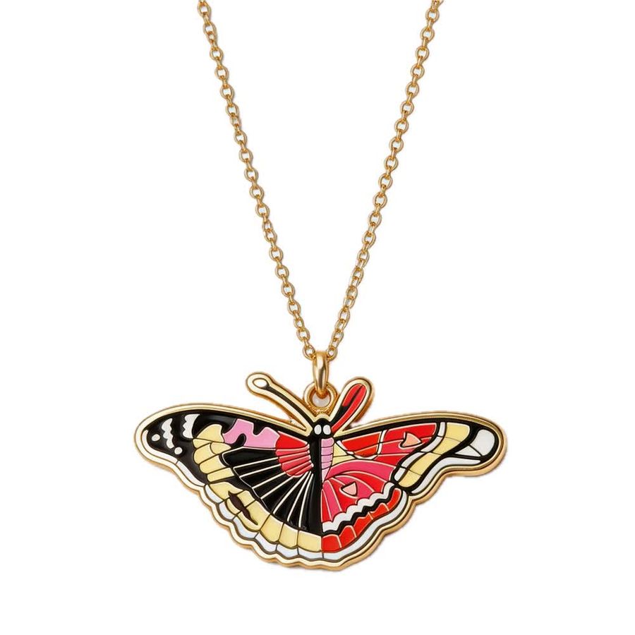Hard Enamel Charm Necklaces - Custom Stickers Now