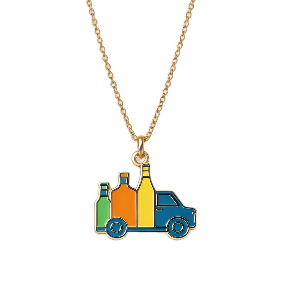 Hard Enamel Charm Necklaces - Custom Stickers Now