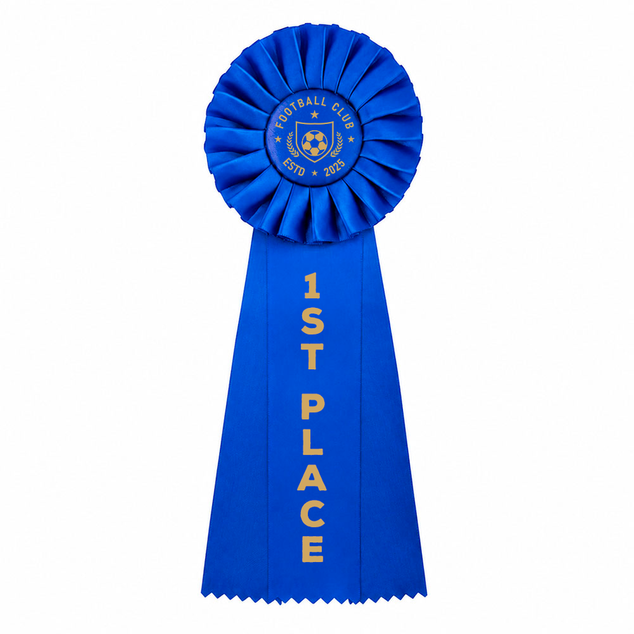 Gold Printing Rosette Buttons - Custom Stickers Now