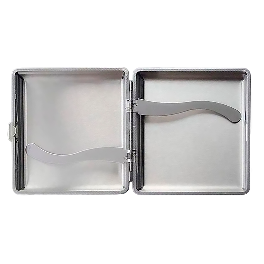 Leather Grain Metal Cigarette Cases - Custom Stickers Now