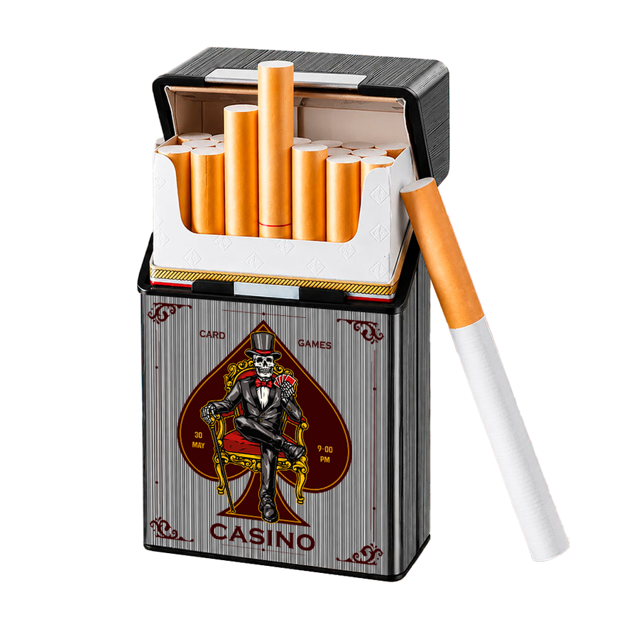 Metal Lid Cigarette Cigarette Cases - Custom Stickers Now