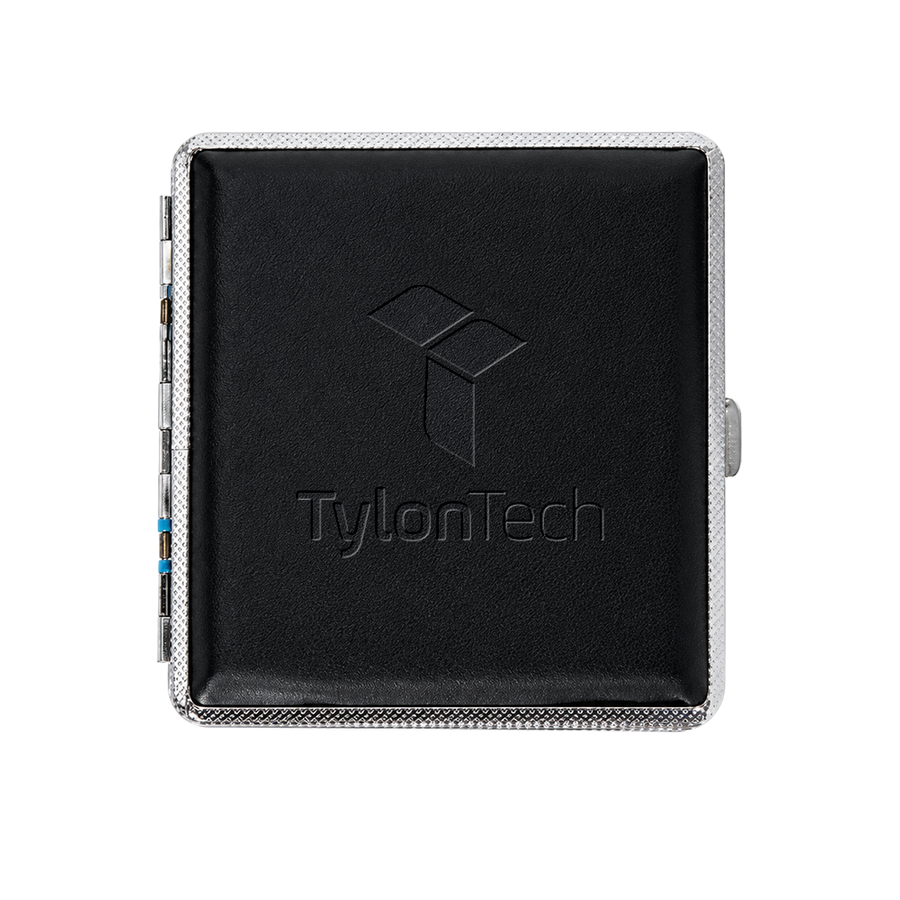 Leather Grain Metal Cigarette Cases - Custom Stickers Now