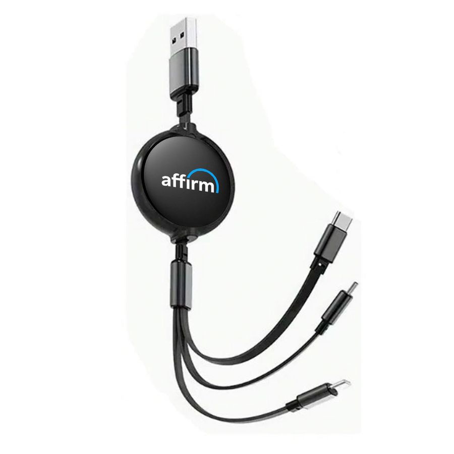 Soft Silicone 3-in-1 Charging Cables - Custom Stickers Now