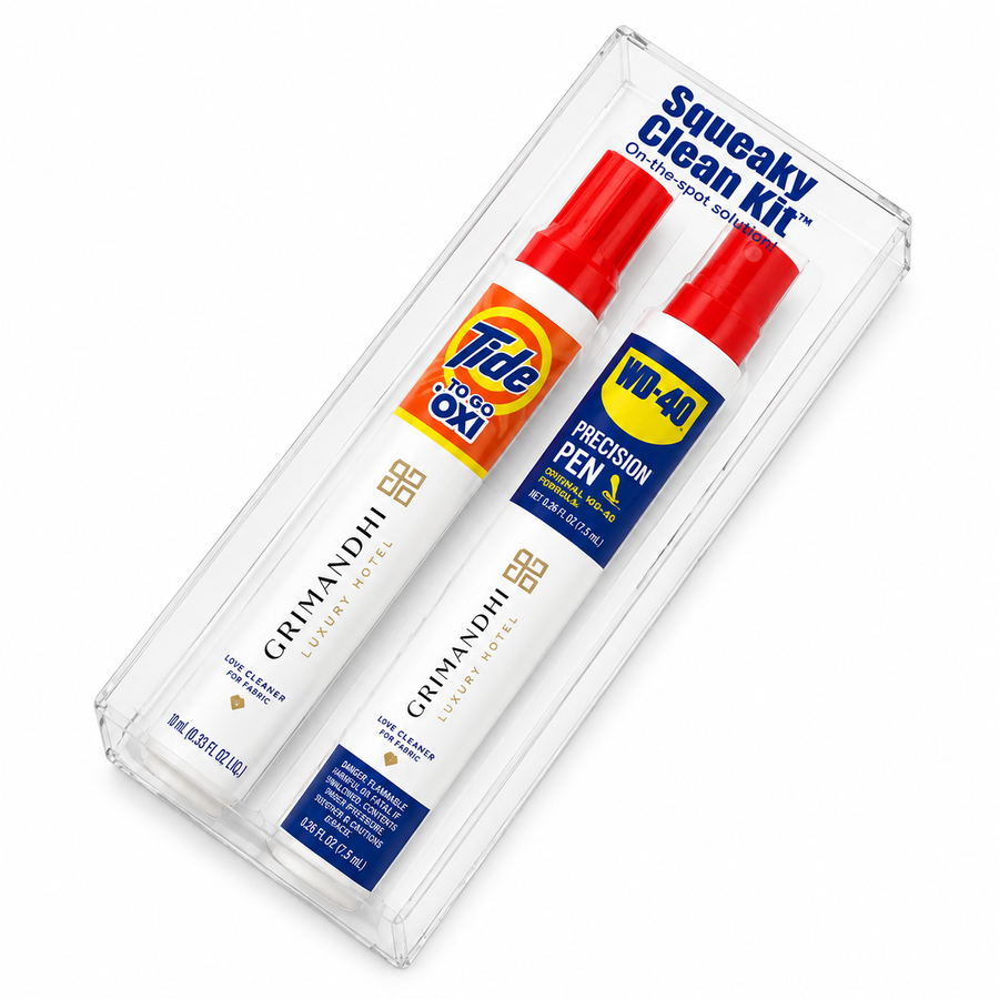 Squeaky Clean Kit - WD-40® Precision Pens and Tide® to Go + Oxi Travel Kits - Custom Stickers Now