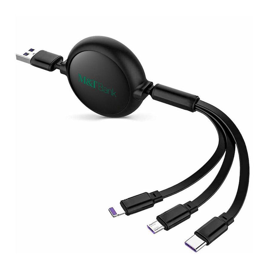 Soft Silicone 3-in-1 Charging Cables - Custom Stickers Now