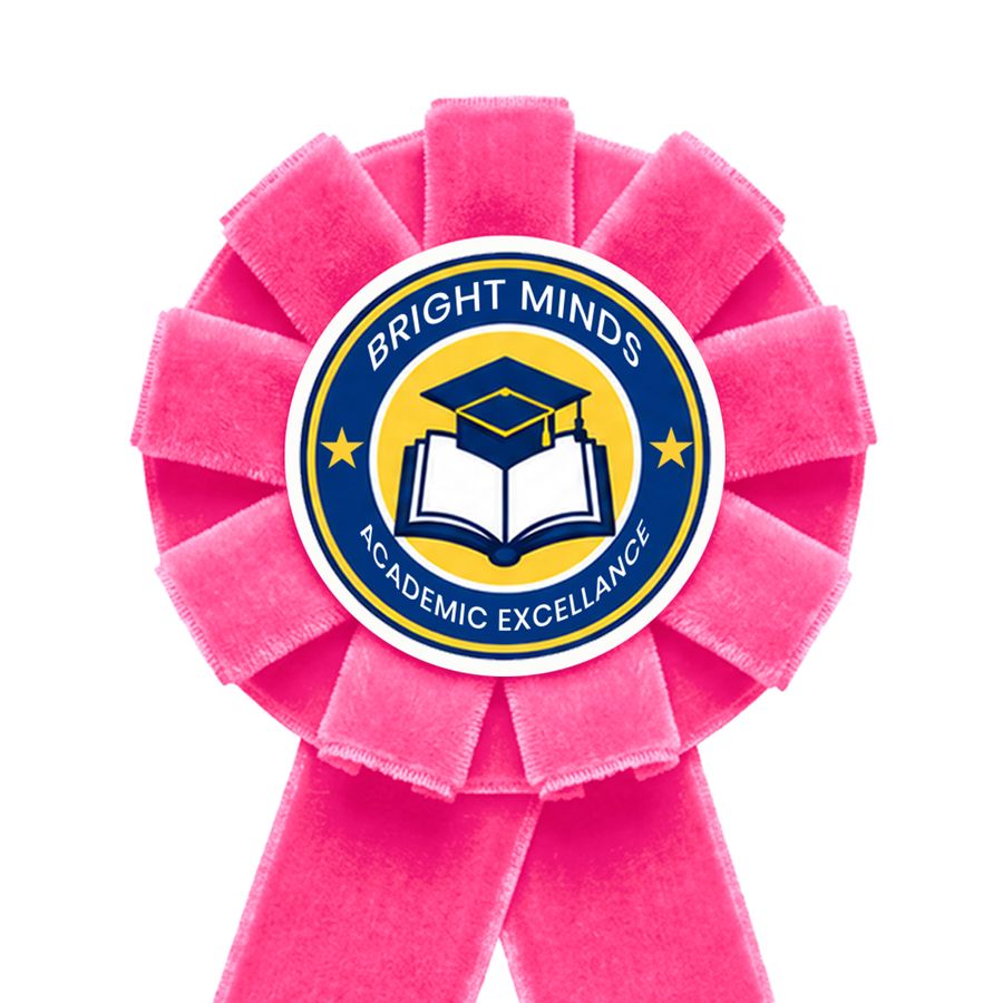 Velvet Rosette Buttons - Custom Stickers Now