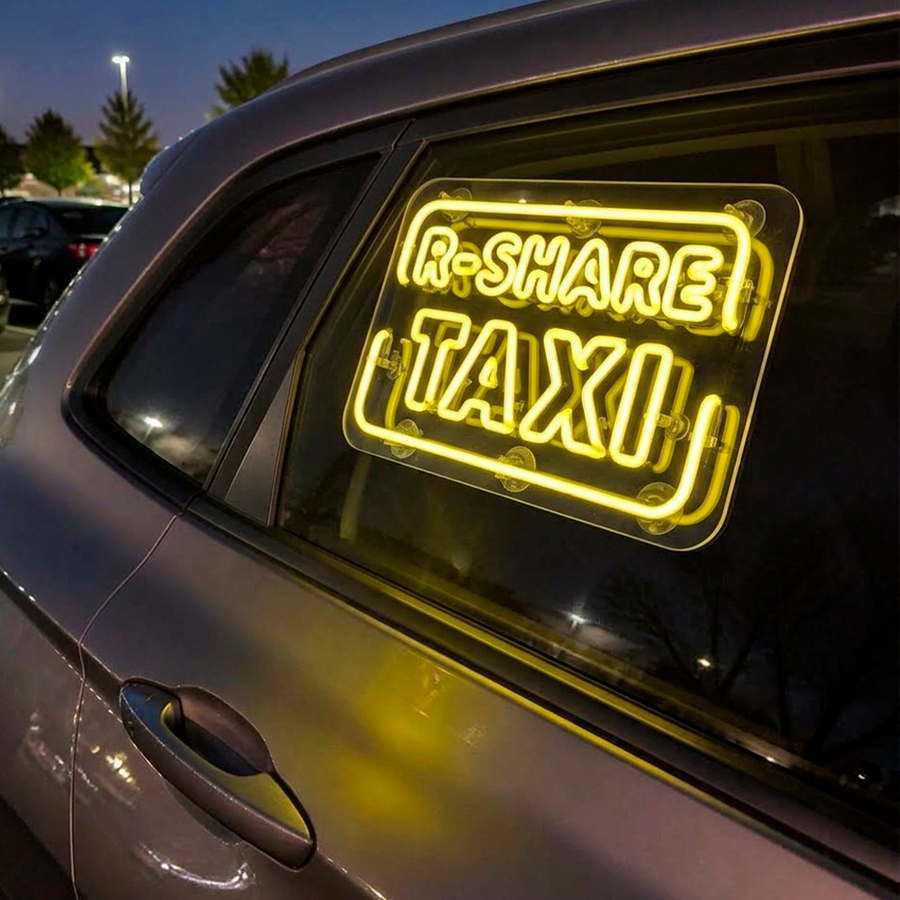 Illuminated Vehicle Signs - Custom Stickers Now