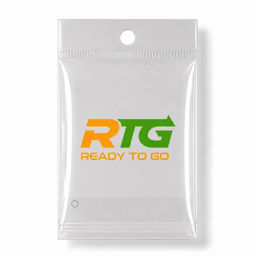 Header Bags with Round Hang Hole - Custom Stickers Now