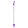 Blue White Retractable Blank Ball Pen Purple