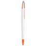 Blue White Retractable Blank Ball Pen Orange