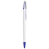 Blue White Retractable Blank Ball Pen Blue