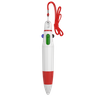 4-Color Ink Ballpoint Pen Red