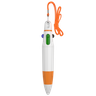 4-Color Ink Ballpoint Pen Orange