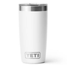 YETI Rambler 10 OZ Tumbler w/ Magslider Lid - Laser Engraved White