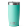 YETI Rambler 10 OZ Tumbler w/ Magslider Lid - Laser Engraved Seafoam