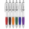 Curvy Retractable Plastic Ball Pen
