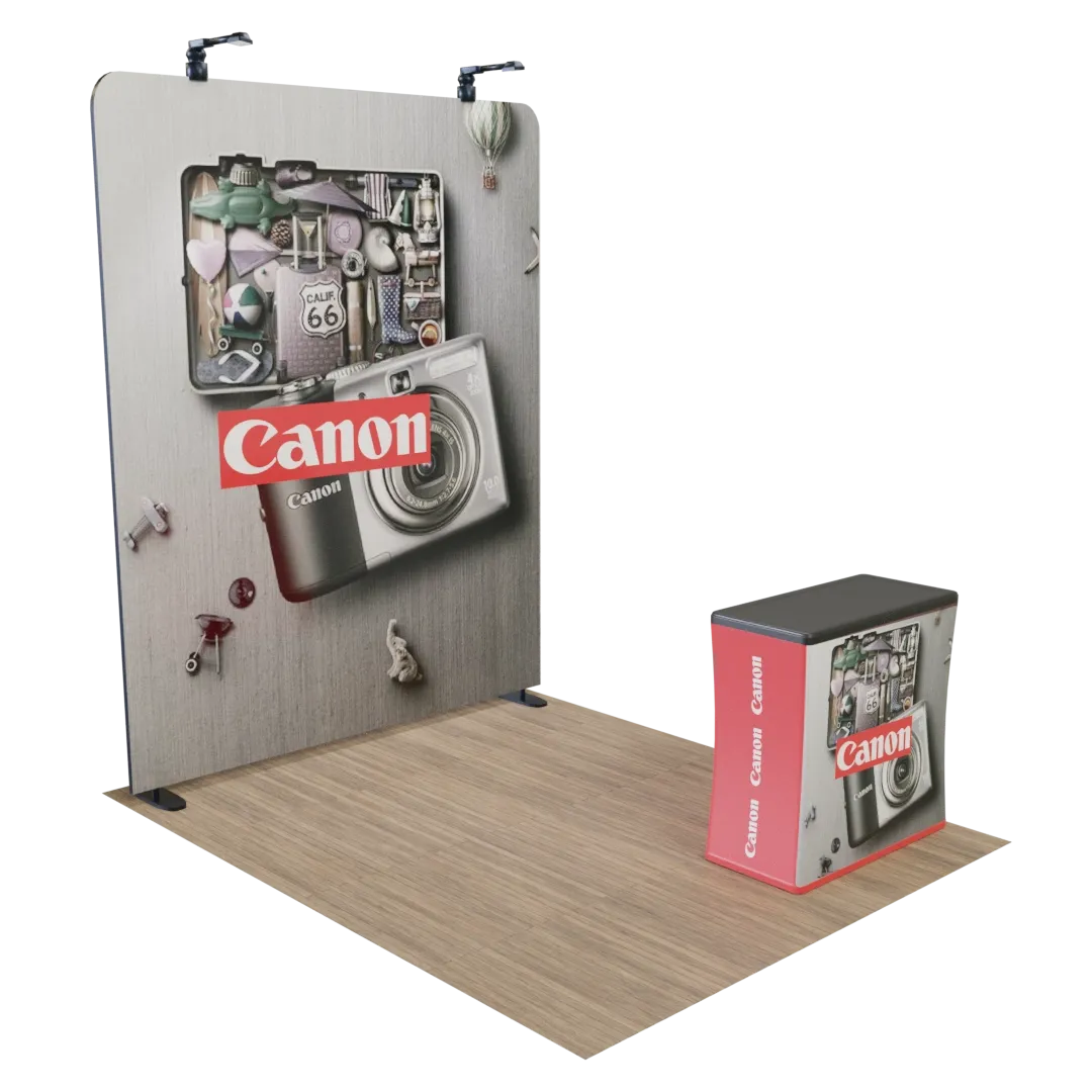 8' x 8' Straight Zip Up Display