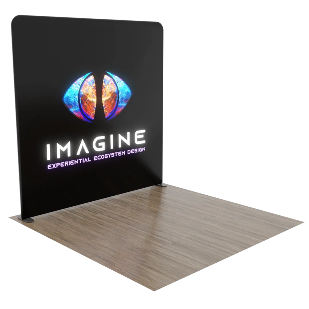 Custom Backlit Trade Show Display with Light Box Frame 10' x 10'